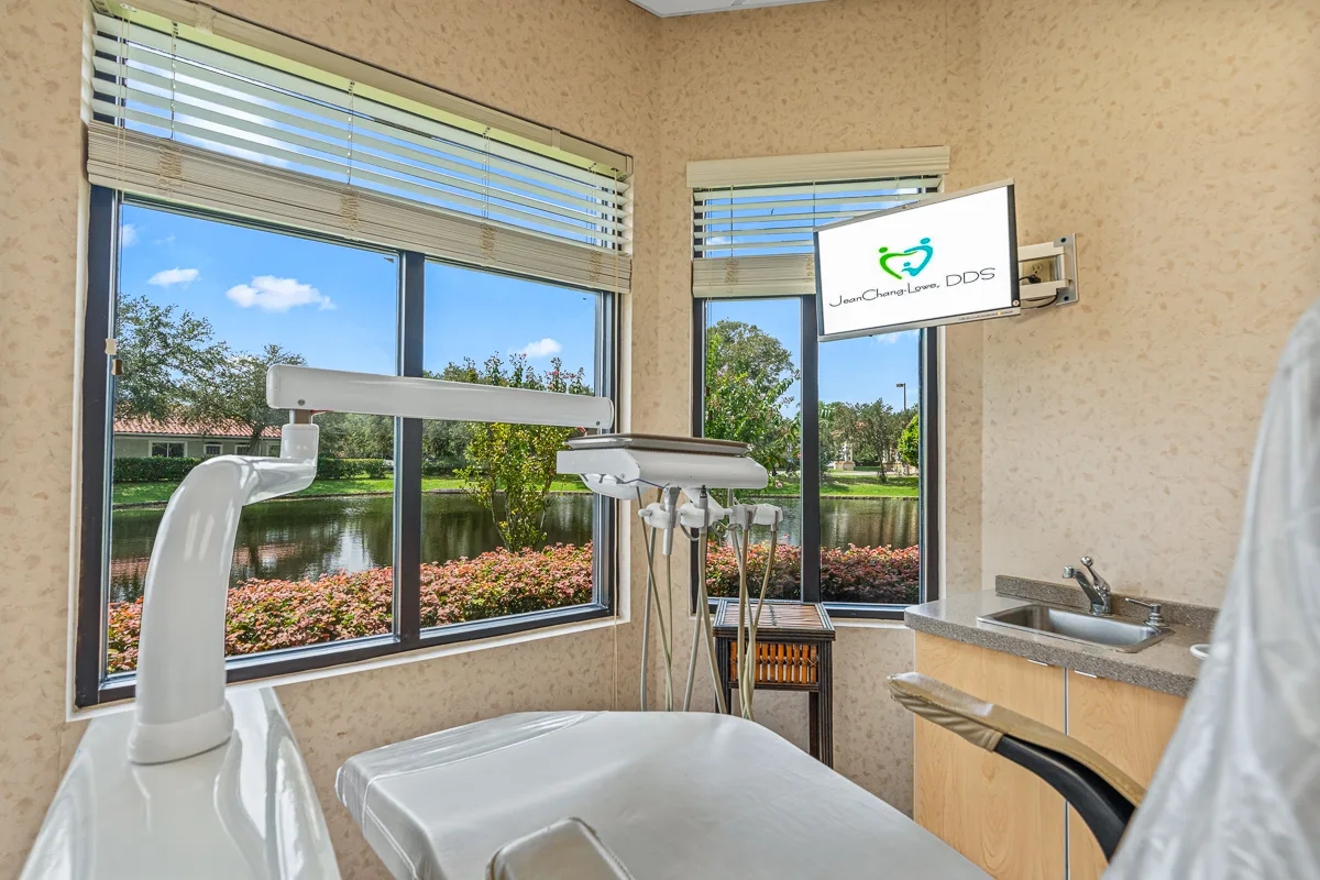 Dental operatory with a lake view